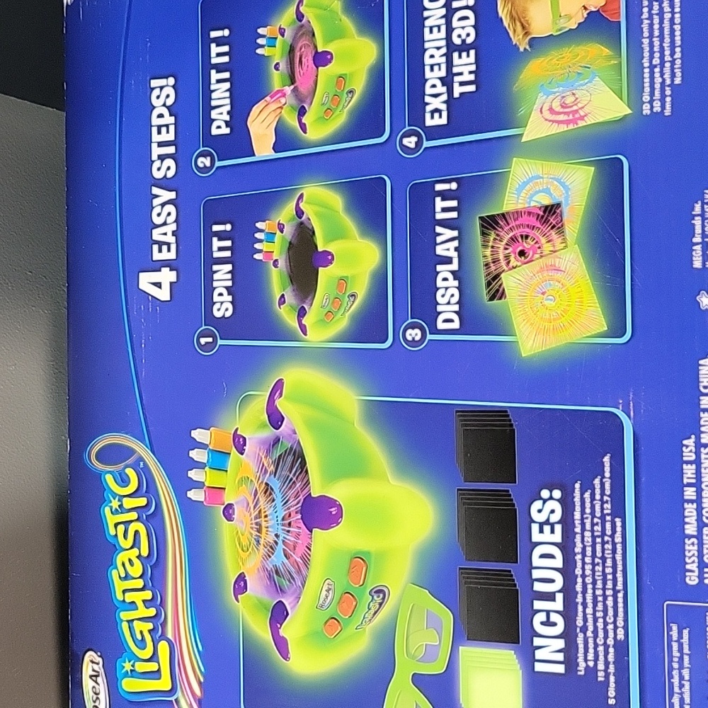 Lightastic 3D Neon Glow Spin Art Toy - Picture 5 of 5